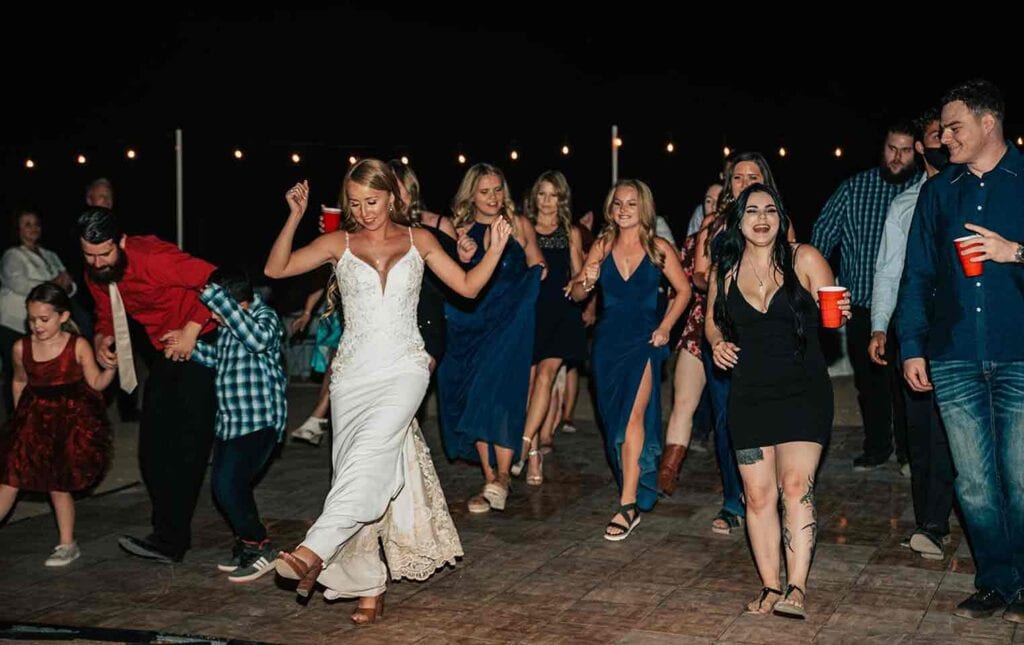 bride dancing at wedding reception in phoenix, Arizona