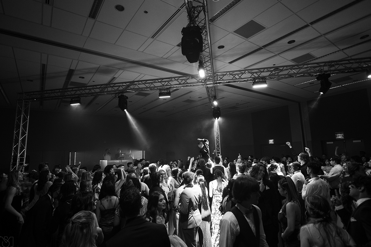 DJ for School Dance large global truss structure with intelligent lighting