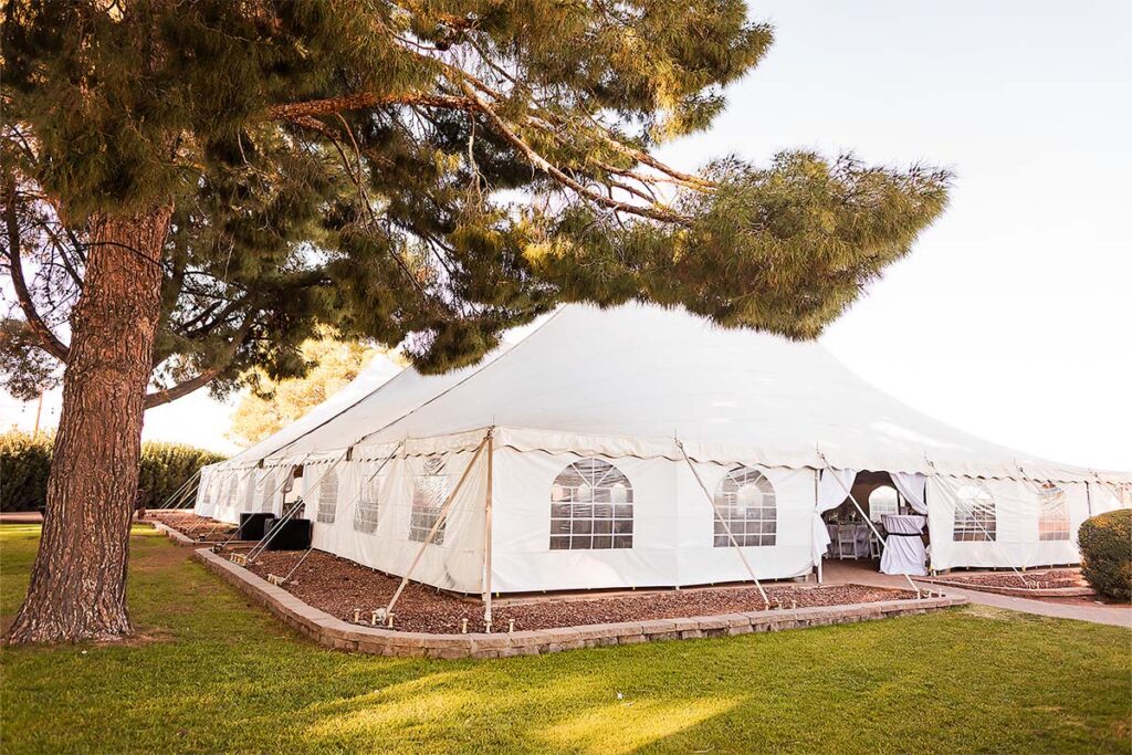 Nardini Manor Buckeye Tent 60x100 feet wide
