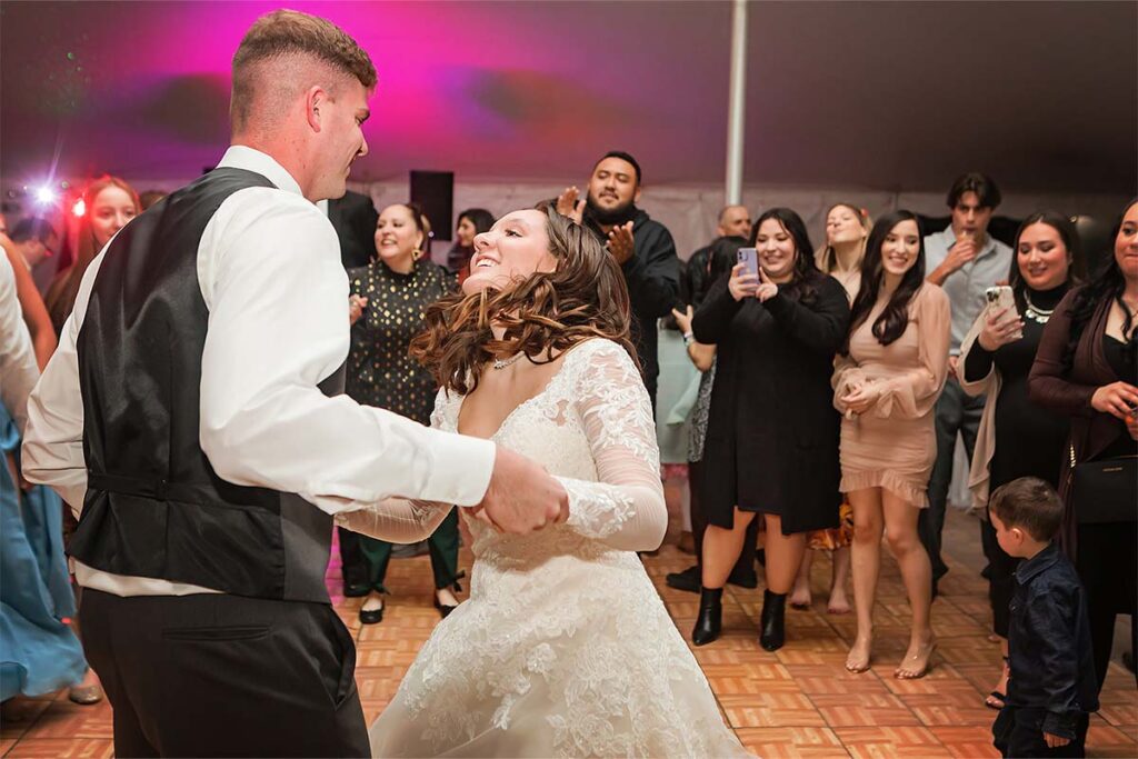 wedding couple from C west entertainment Nardini manor