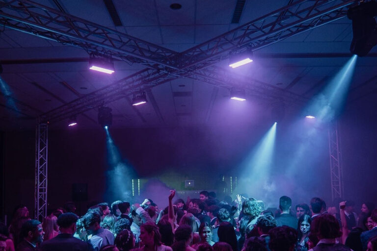 DJ for School Dance truss 40 x 40 with intelligent lighting rental
