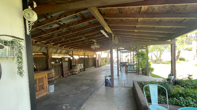 Covered patio