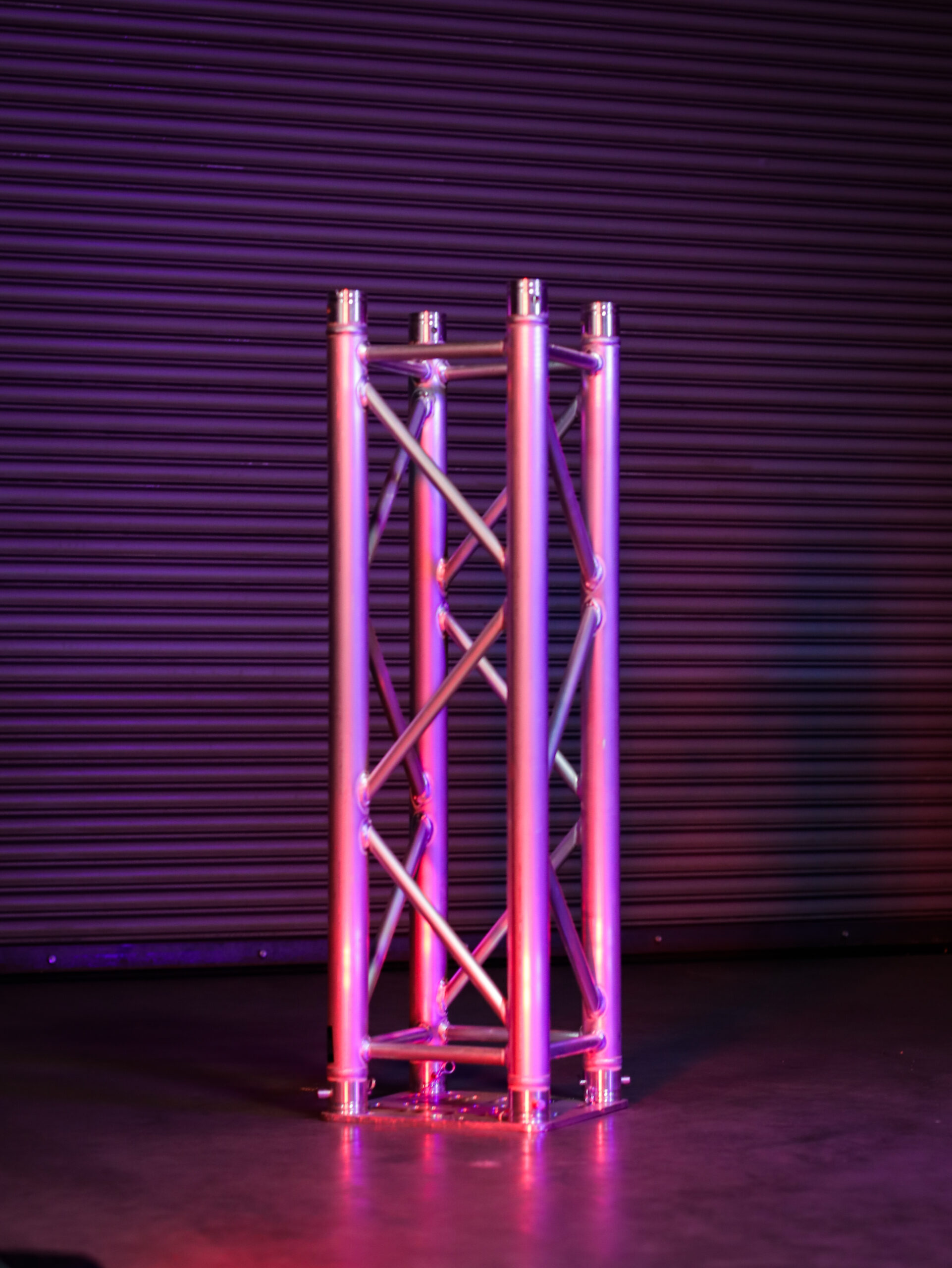 2.5 m truss rental with base plate Event Production Company in Scottsdale Phoenix