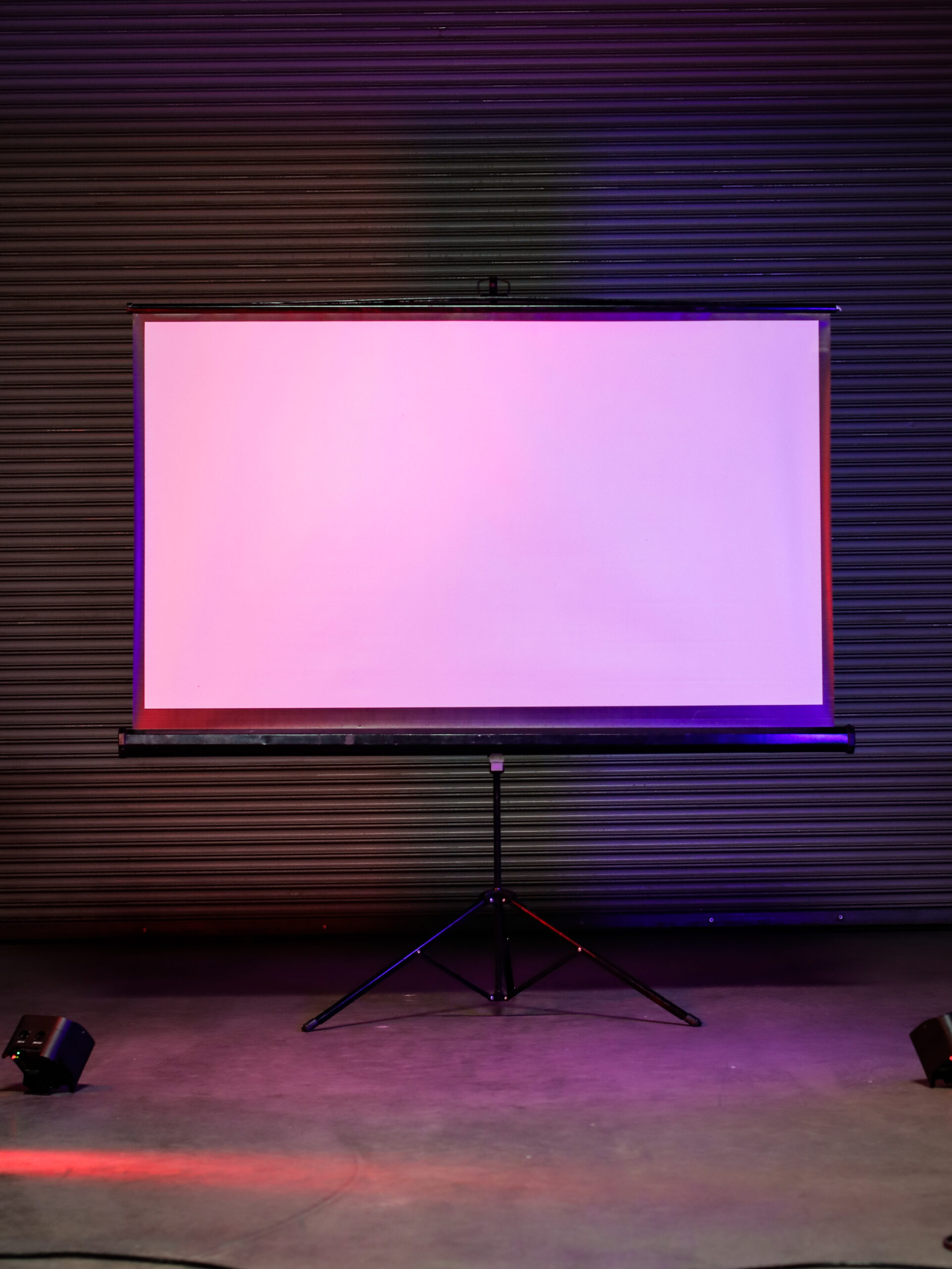 Projector Screen Hire - Portable Tripod Projector